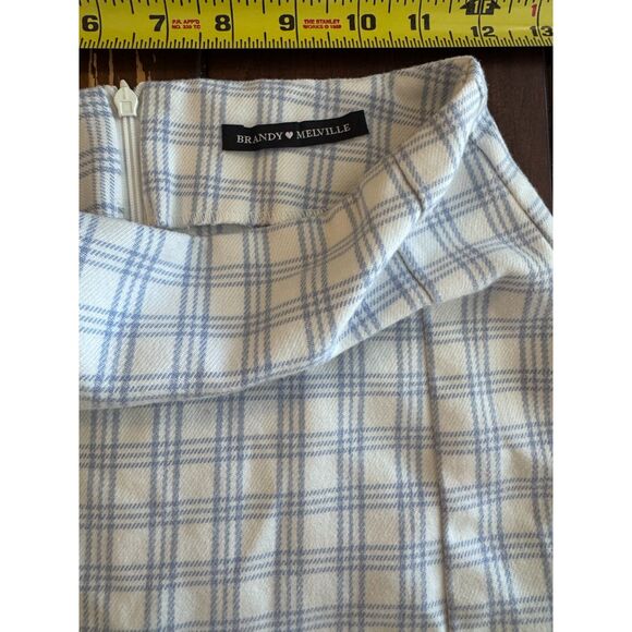 NWOT Brandy Melville Cara Skirt by John Galt Blue Plaid Skirts Bundle - Picture 6 of 8